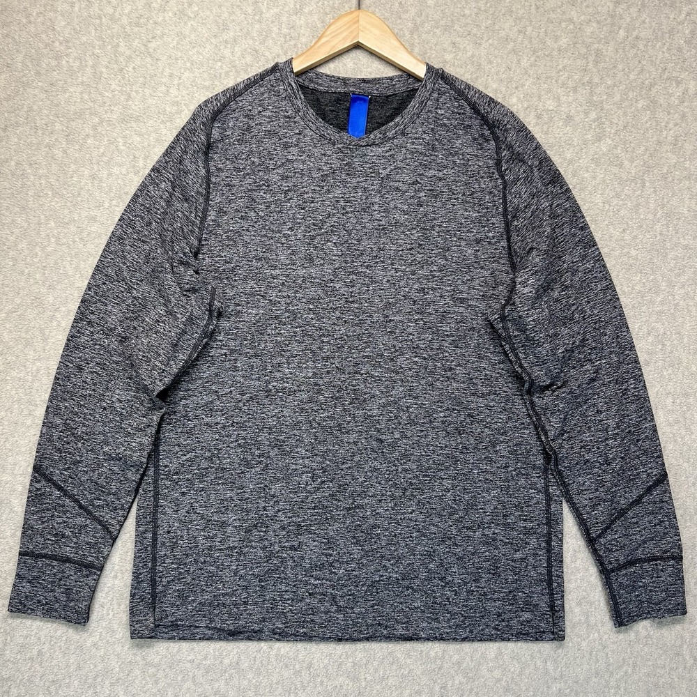 Kit and Ace Men's Long Sleeve Performance Shirt Gray‎ Heather Size Large